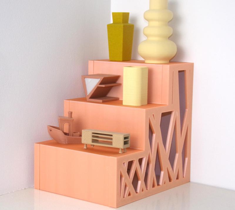 Sloped Lines Display Shelf