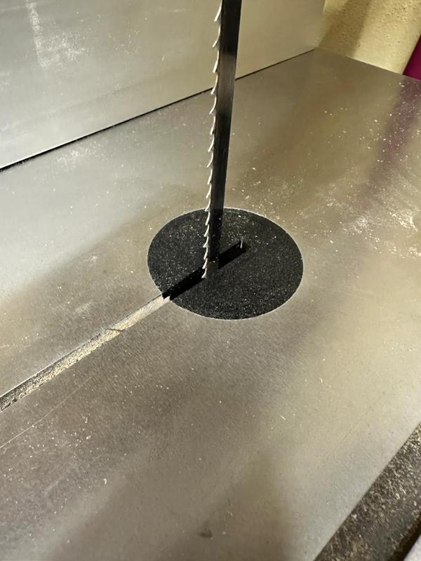 Throat plate for Hammer Felder 4400 Bandsaw