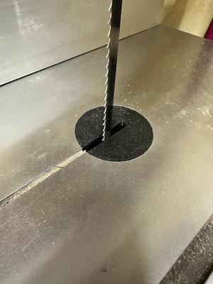 Throat plate for Hammer Felder 4400 Bandsaw