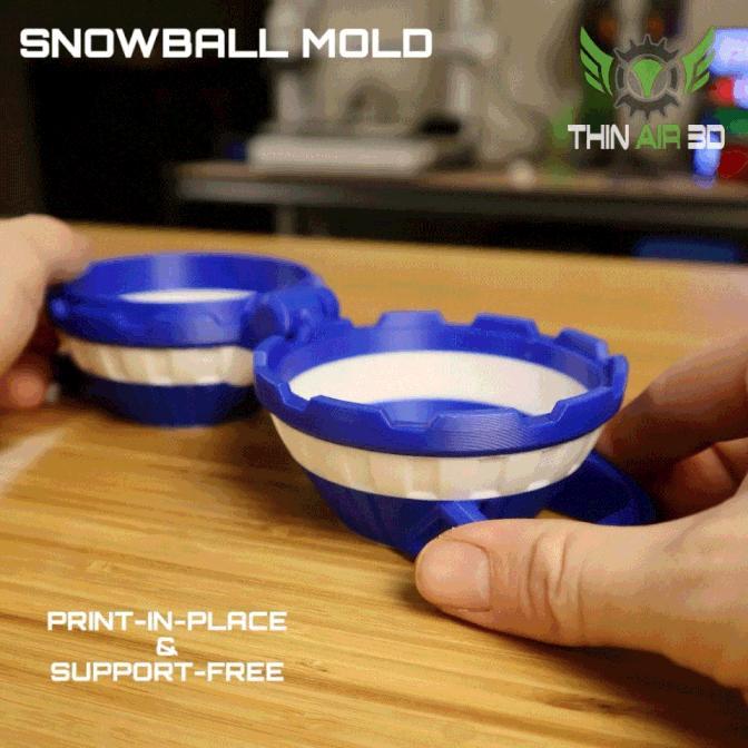 Print-In-Place Snowball Mold