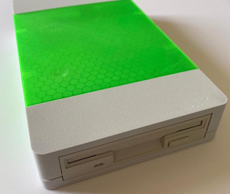 Case for Greaseweazle v4 and 3.5" floppy drive