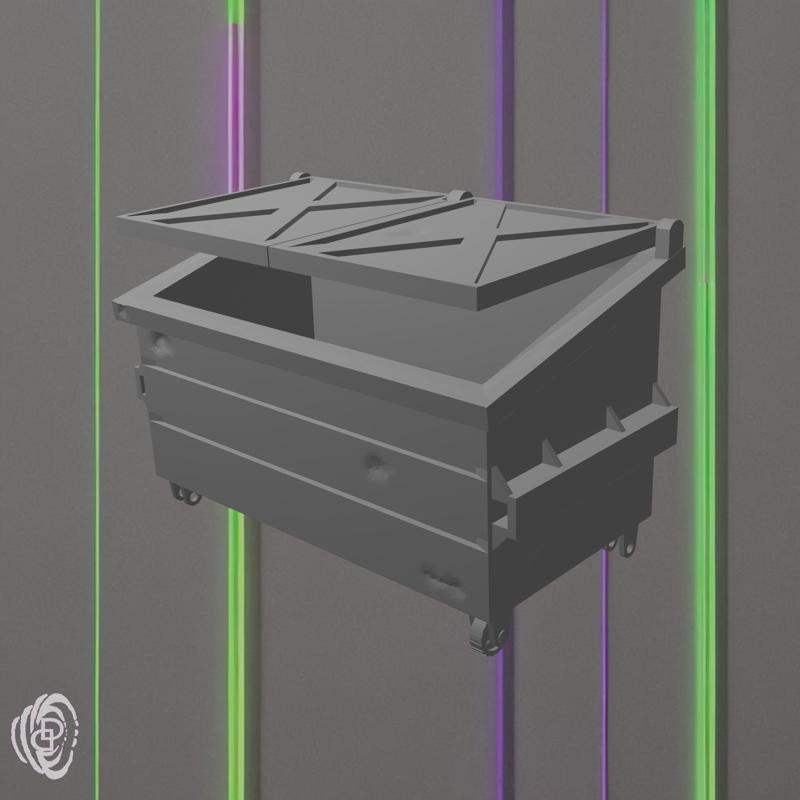 TRASH DUMPSTER FOR DIORAMAS