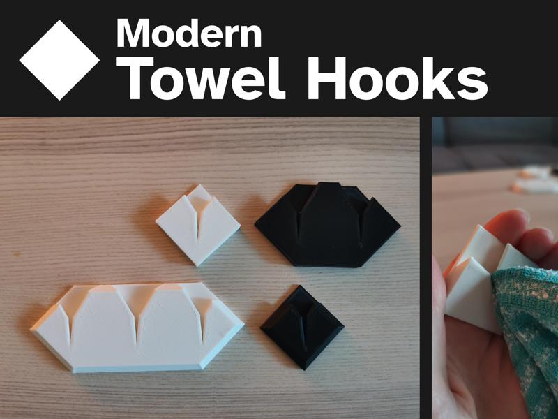 Modern Towel Hooks - Karo (10 variations)