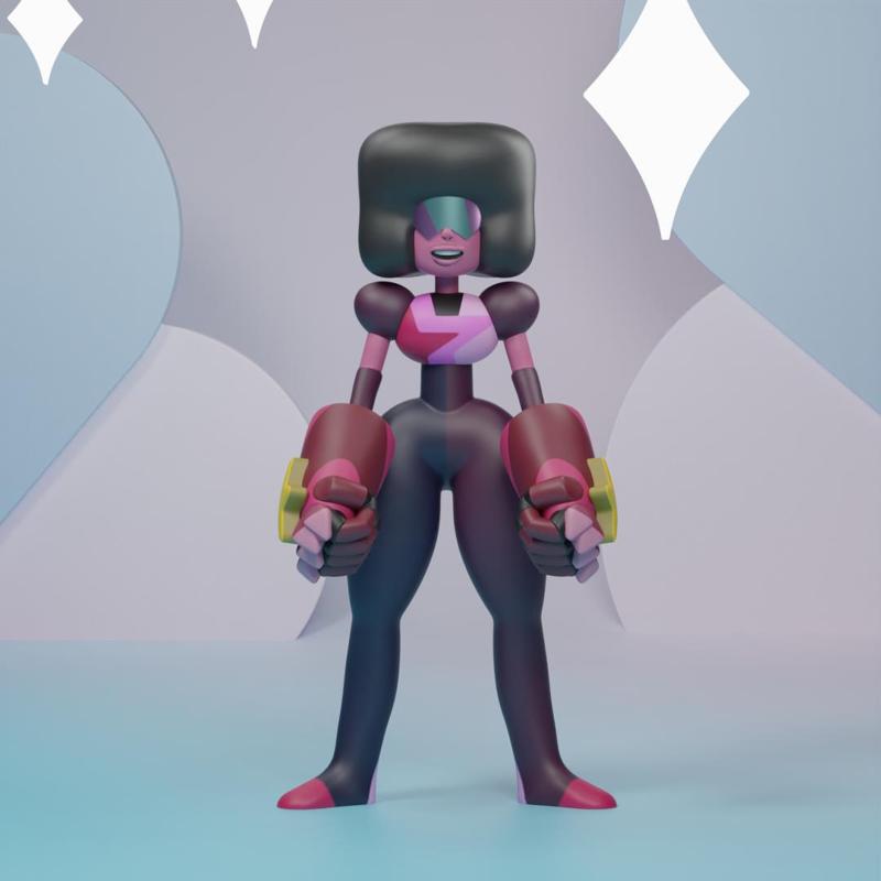 Garnet figure from steven universe