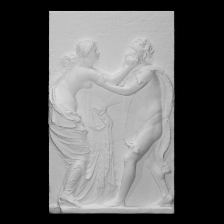 Nymph and and old Satyr