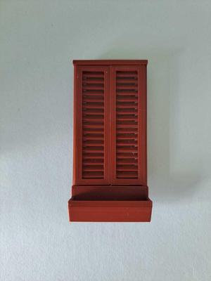 Window with Venetian Shutter and Planter for Playmobil