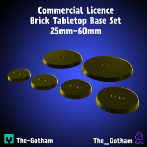 Building Brick TABLETOP WARGAMING BASE SET Commercial License