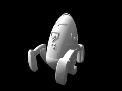Zyntari Security Robot (28mm/Heroic scale)