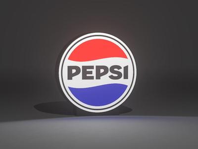 Pepsi cola logo lamp