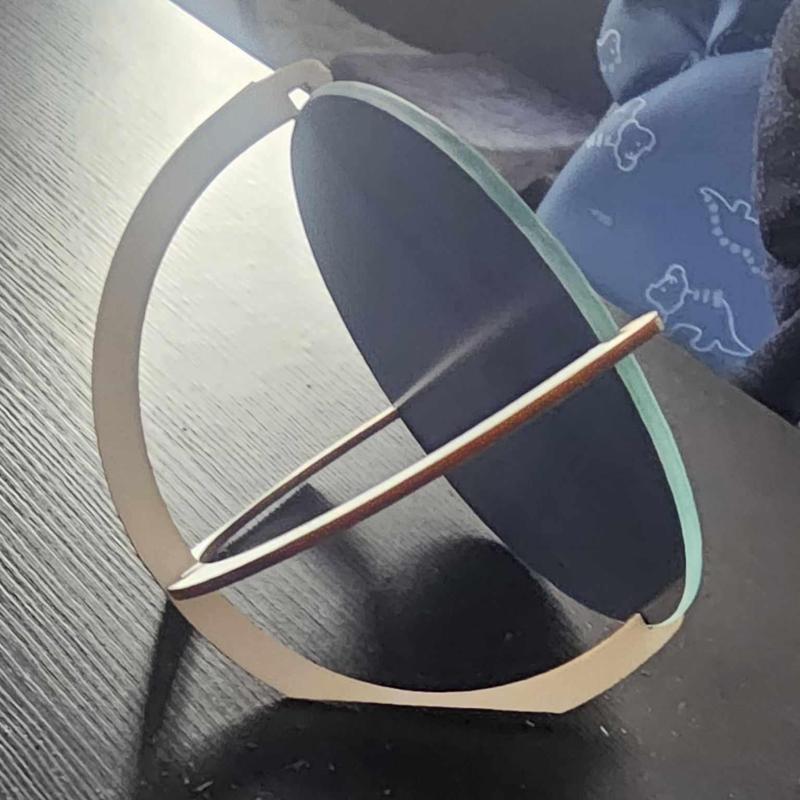 Modern Wooden Mirror Stand - Two Perpendicular Pieces