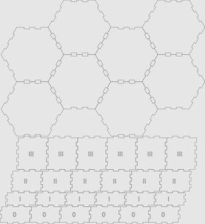 Eclipse Lasercut Sector Hexagon Box Fits All Expansions