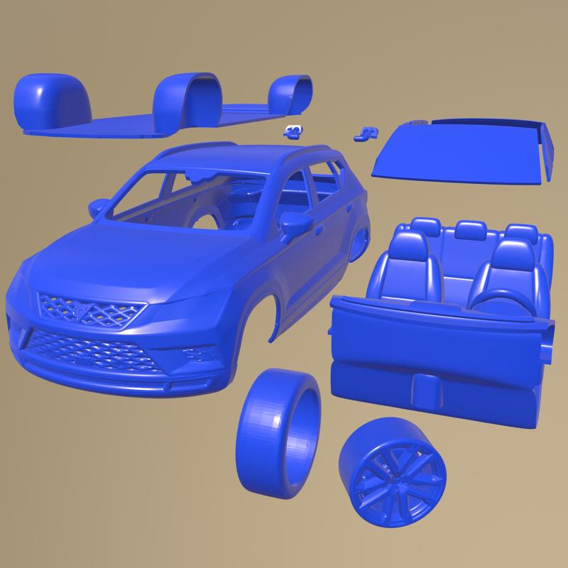 Seat Ateca Cupra 2019 PRINTABLE CAR IN SEPARATE PARTS