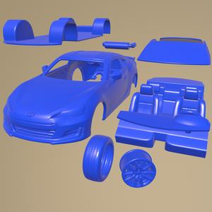 Subaru BRZ 2017 PRINTABLE CAR IN SEPARATE PARTS