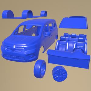 Renault Kangoo E-Tech Tourneo LWB 2023 PRINTABLE CAR IN SEPARATE PARTS