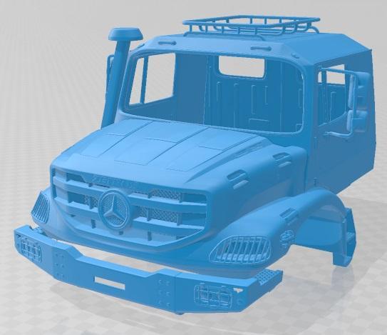 Mercedes Benz Zetros 3042 Printable Body Cabin Truck
