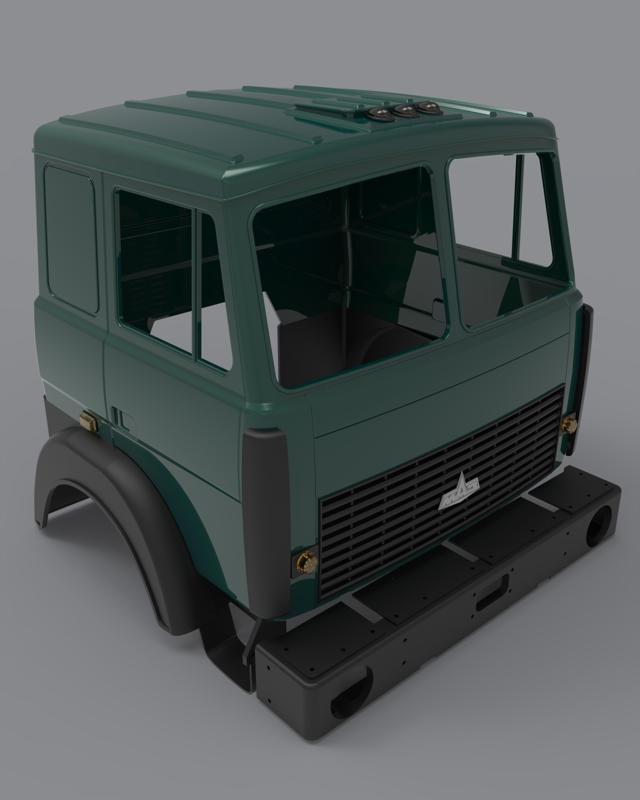 MAZ 6317 1/10 MILITARY CABIN - HIGHPOLY FULL MODEL RC TRUCK