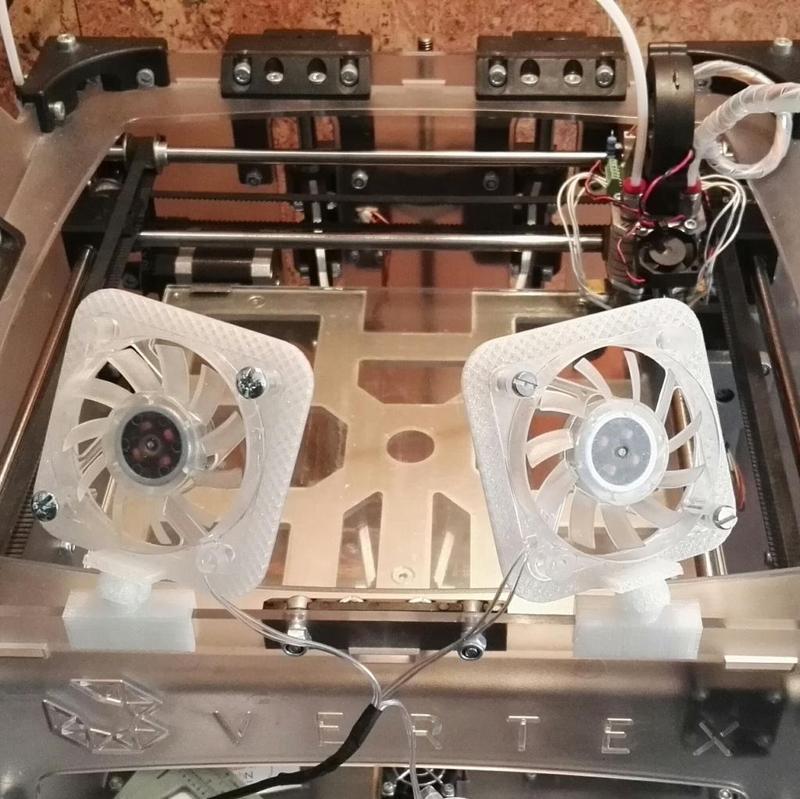 Fan support for Vertex