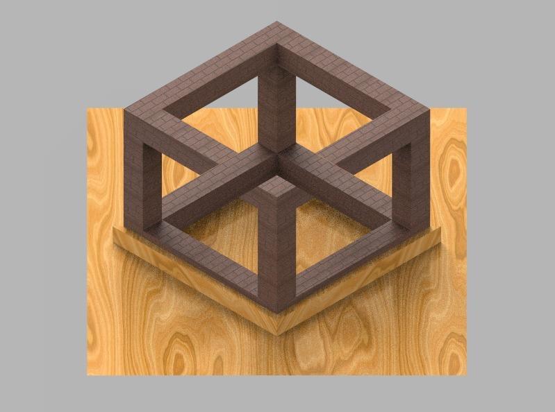 Cube illusion
