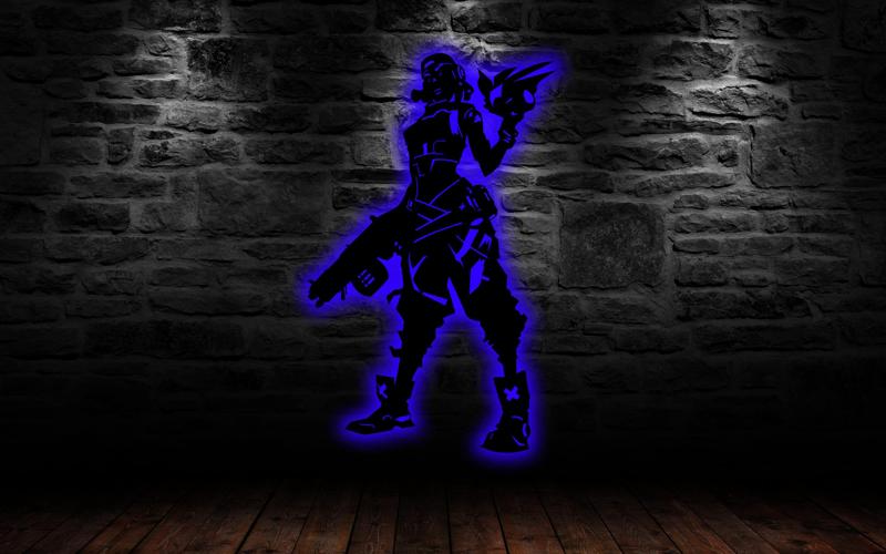 Valorant Raze Table Led Light Game