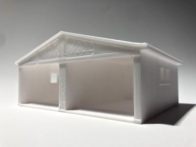 2 CAR WINDOWED GARAGE - HOT WHEELS KEYCHAIN HOLDER