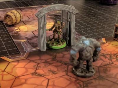 Wood Dungeon Door - Hinged, Open/Closed, & Slide In