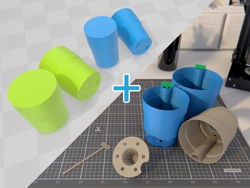 Self Watering Conversion Kit (Ø 10 cm & Ø 12 cm)