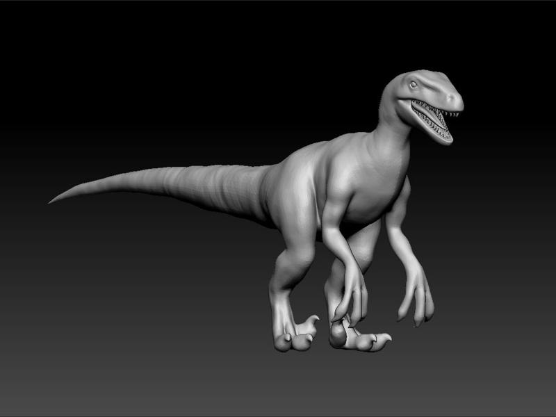 velociraptor Dinosaur 3d model for 3d print