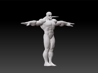 Venom lowpoly for game - red venom - marvel characters