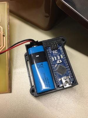 Arduino Nano V3 Case with 9V Battery Department
