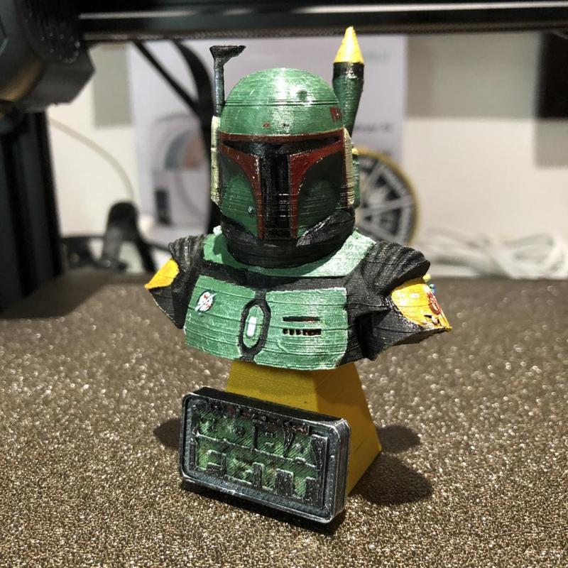 Boba Fett Bust Statue