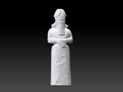 attendant assyrian - Nimrud - Temple of Nabu