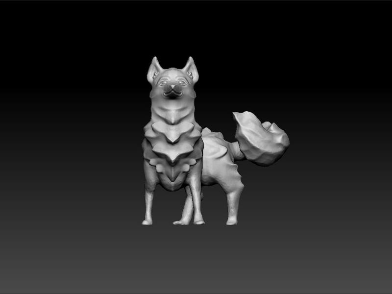Fox - cute fox -fantasy fox - decorative fox 3d model for 3d print