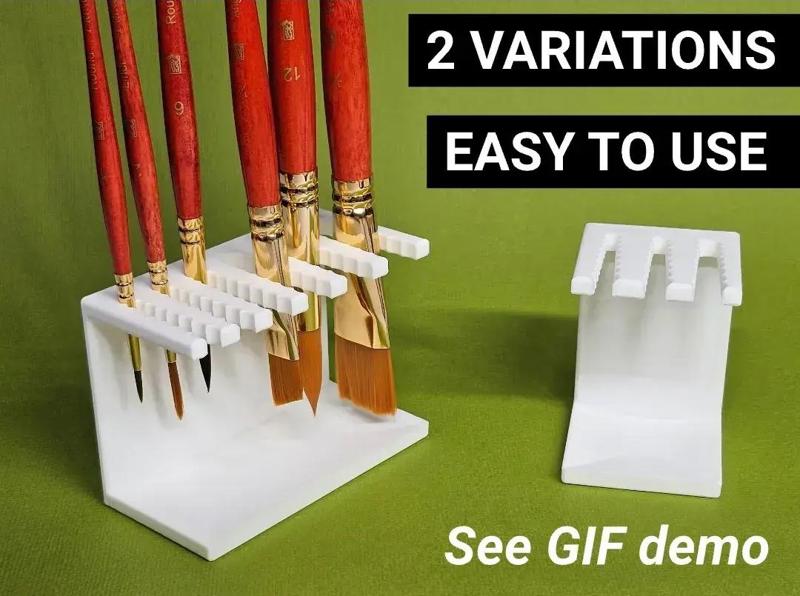 Graduated Paint Brush Racks