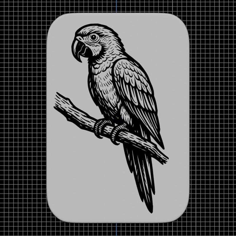 Parrot Stamp
