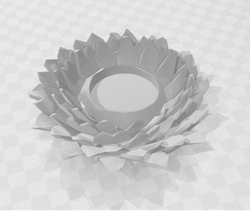 Low Poly Flower Candle Bundle