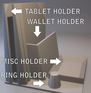 Daily Organizer (fully customizable scad)