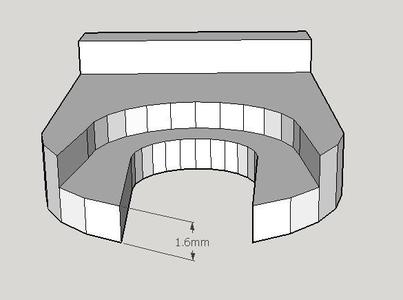 Titan Bowden Extruder Clip - 1.6mm Remix