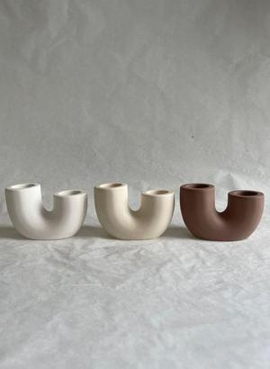 U shape Candle holder