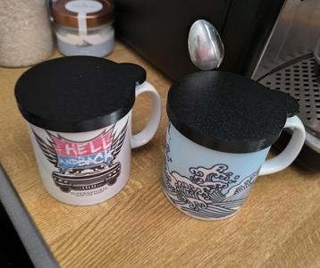 mostly air-tight cup lid