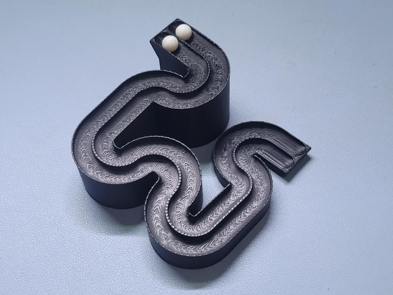 Duo Track Hilbert Curve Marble Run - Preview