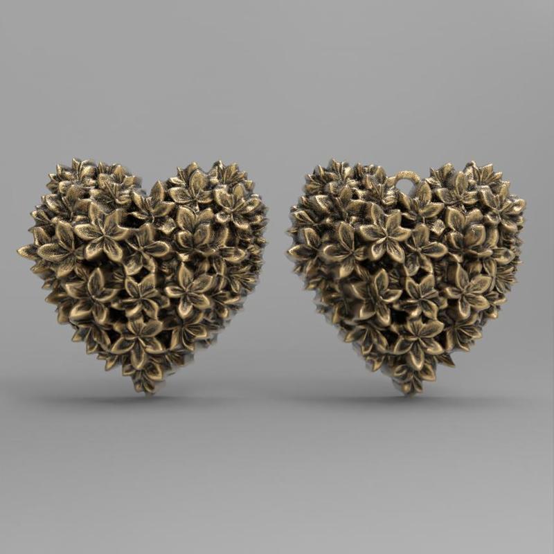 valentines love heart flower