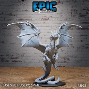 Crystal Dragon Adult / Drake Creature / Flying Ice Dragonborn / Winged Snow Beast / Winged Mountain Monster / Arctic Encounter