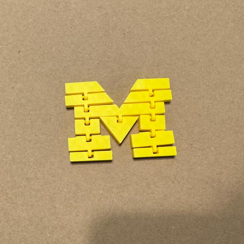 Articulated University of Michigan Block M