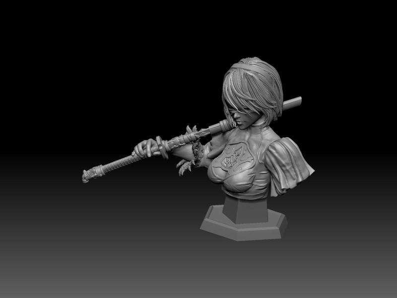 Nier Automata 2B Bust