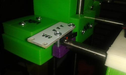 Rod clamp for ReprapDiscount mechanical endstop