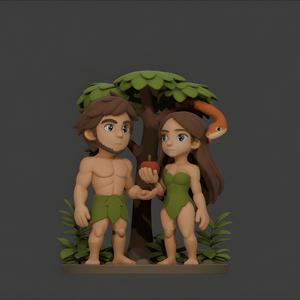 Adam and Eve in the Garden of Eden - Adam and Eve in the Garden of Eden - STL