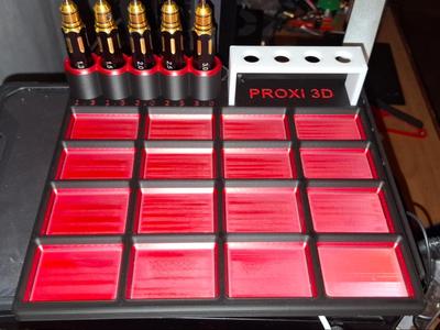 Multi-use tray, interchangeable shock support