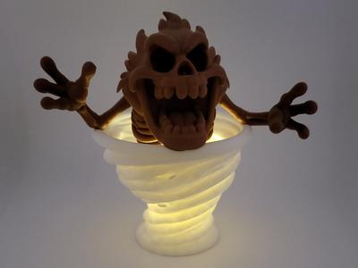 Taz Looney Tunes light Skeleton Tornado Bust