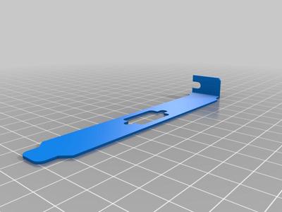 ISA/PCI slot cover w/ DE-9 or DE-15 opening