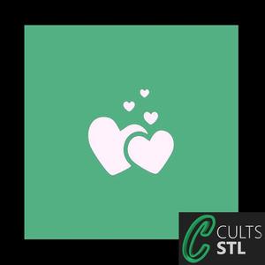 Stencil Coração 2 - 10x10cm